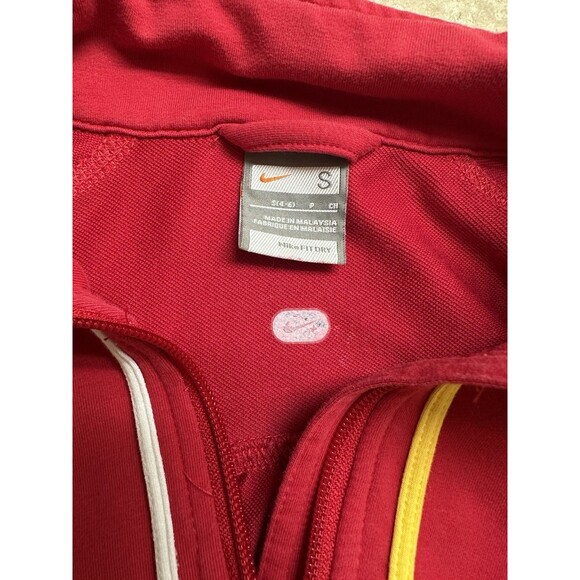 Vtg Nike Women's S Full Zip Knit Jacket Red LIVESTRONG Nike+ Reflective Accents - Picture 8 of 8
